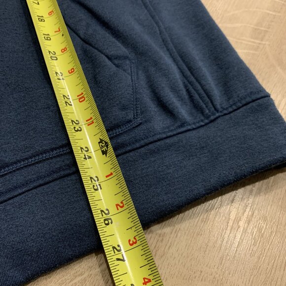 Burton Durable Goods Snowboards Full Zip Up DryRide Hoodie Men's XXL Navy Blue - Picture 7 of 8